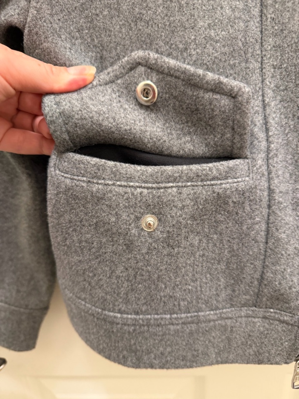 Banana Republic Factory Grey Zip Jacket - Picture 6 of 7